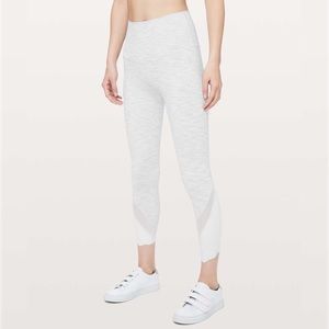 Lululemon Wunder Under Crop II *Roll Down Scallop Luxtreme 24" Wee Are From Spac